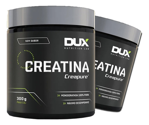 2 Potes De Creatina Creapure (300g) 100% Pura - Dux