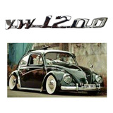 Emblema Volkswagen Vocho Tapa Motor Cromado Vw 1200 Metalico