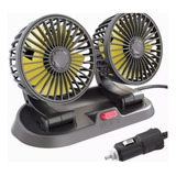 Ventilador Doble Auto Coche Portátil Potente 2 Velocidades