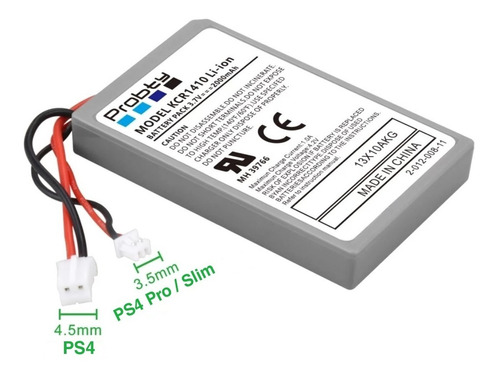 Bateria Controle Ps4 Playstation 4 Mod 1522 Plug Grande/ Peq