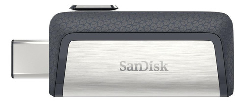 Memoria Usb Sandisk Ultra Dual Drive Type-c 256gb 3.1 Gen 1 Negro Y Plateado