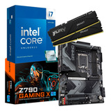 Kit Intel Core I7 14700k  Gigabyte Z790 Gaming X   32 Gb 