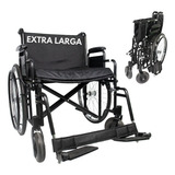 Cadeira De Rodas Largura Assento 62cm Até 180kg Resistente 