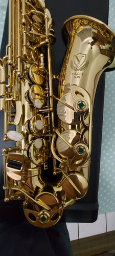 Sax Alto Eagle Sa501 Zerado Tooopp 