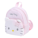 Mochila Felpa Hello Kitty 2 Cierres Sanrio Miniso Kawai