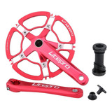 Bielas De Bicicleta Plegable Bcd 130mm Bmx 53t Rojo