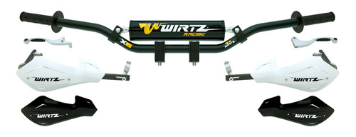 Manubrio Wirtz® X6 Cubremanos Shock Metal Corven Triax 