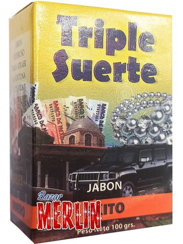 Jabon Triple Suerte - Proteccion, Trabajo Y Dinero