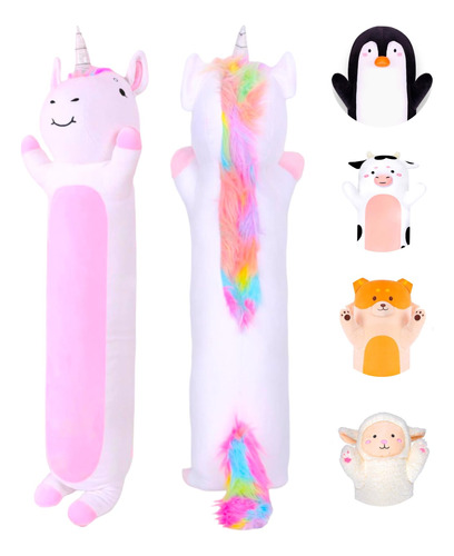 Almohada Corporal De Unicornio Gigante Suave Y Regalable