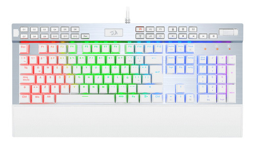 Teclado Gamer Mecanico Redragon Yama K550 Rgb Blanco Español