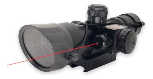 Mira Laser Red Green Dot Telescópica 2.5-10x40 Rifle Y Fusil