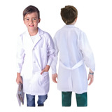 Avental Branco Unisex Infantil Labor Escolar Mangalonga