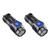 Lanterna De Choques Potentes 2pcs Lâmpada Led Recarregável