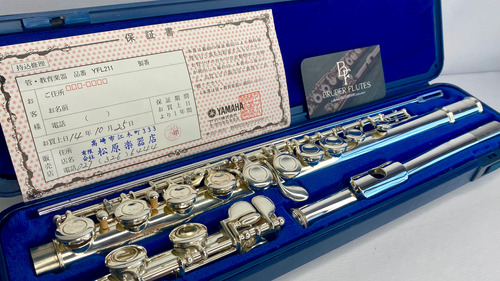 Flauta Transversal Yamaha 211 Silver Made Japan / Mi Mec #47