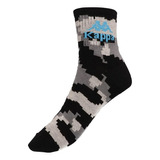 Medias 1/2 Caña Kappa Authentic Graphik Socks Negro Hombre