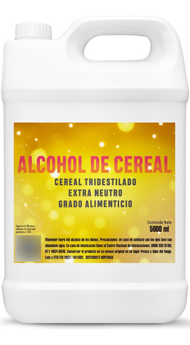 Cereal 96% Tridestilado 20 Litros Neutro