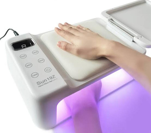 Cabine Sun 19z Uv 63 Leds Unhas Gel Acrigel Nail C/apoio Mão Cor Branco 110v/220v