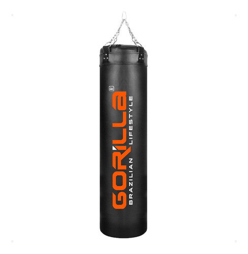 Gorilla Reforçadoluta Mma Saco De Pancada Profissional 160x100  Cor Negro.