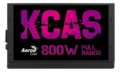 Fonte Gamer Atx Aerocool Kcas 800w 80 Plus Full Range Apfc