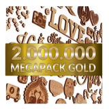 Mega Pack Gold 2.000.000 Vectores Para Cortes Laser 3d Y 2d