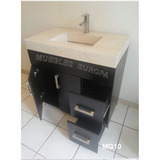 Gabinete Mueble Baño Moderno Lavabo Marmol C Monomando