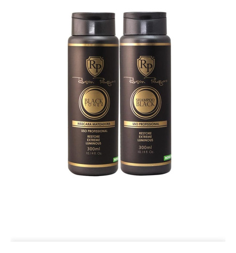 Kit Shampoo + Máscara Matizadora Black Home Care Rp 300ml