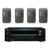 Kit Amplificador Onkyo Tx8220 Y 4 Bocinas Nsaw150 Negras Msi