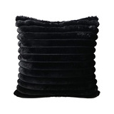 Funda Cojín Peluche Doble Cara 45x45cm, Negro