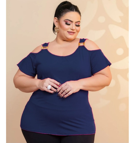 Blusinha Plus Size Ciganinha Tamanho Grande Alça Blusa Verão