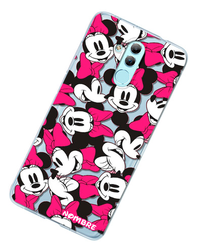 Funda Para Huawei Minnie Mouse Disney Personalizada Nombre