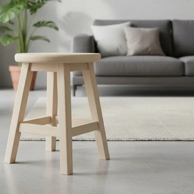 Banco Redondo De Madera Para Barras, Bares Etc 50 Cm | Envío gratis