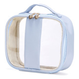 Necessaire C Alça Transparente Impermeável Organizador Bolsa