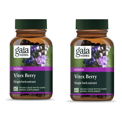 Paquete De 2 Cápsulas Vitex Berry De Gaia Herbs Importado | Envío gratis