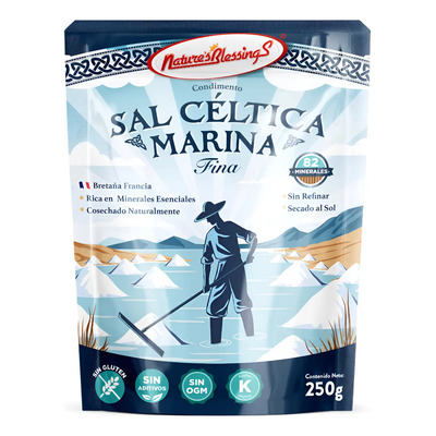 Sal Céltica Fina Bretaña Gourmet, 82 Minerales, 250g | Meses sin interés