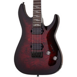 Guitarra Eléctrica Schecter Omen Elite-6 Cherry Burst Black Orientación De La Mano Diestro