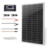 Sunsul Kit De Panel Solar Monocristalino De 100 W 12 V, Con 