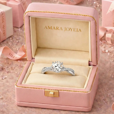 Anillos De Compromiso Plata Zirconia Con Diamantes Elegancia Talla 8 | Envío gratis