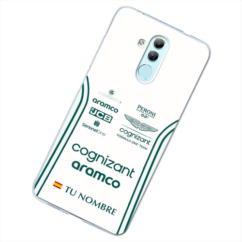 Funda Para Huawei Alonso Aston Martin Personalizado Nombre