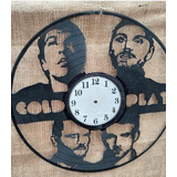 Coldplay - Reloj Artesanal Calado Disco De Vinilo