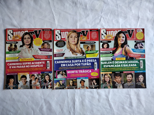 Lote De 3 Revistas Supertv - Avenida Brasil 