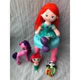 Kit Fisher Price, Bonecas Ariel Disney, Pony, Cadeira