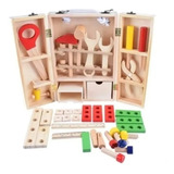 Caja De Herramientas Juguete De Madera Didáctico Montessori