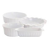 Juego De Moldes Para Hornear Gracious Dining De 4 Piezas Color Blanco