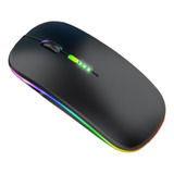 Mouse Sem Fio Recarregável Bluetooth Wireless Led Note E Pc