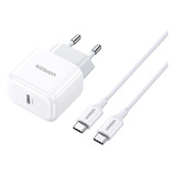 Cargador Ugreen Tipo C 20w Para iPhone / iPad + Cable 