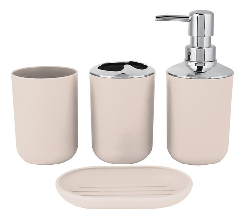 Con Bomba Dispensadora De Jabón, Cepillo De Dientes, Vaso Y