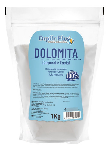 Dolomita Em Pó 100% Pura 10kg Pré Depilação E Tratamento