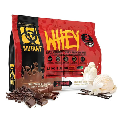 Proteina Mutant Whey Dual 4 Libras 2 Sabores 50 Servicios Sabor Triple Chocolate Y Vainilla Ice Cream | Envío gratis