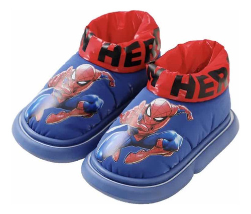 Pantufla Bota Spiderman Impermeable