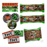 Kit Imprimible Minecraft Personalizado